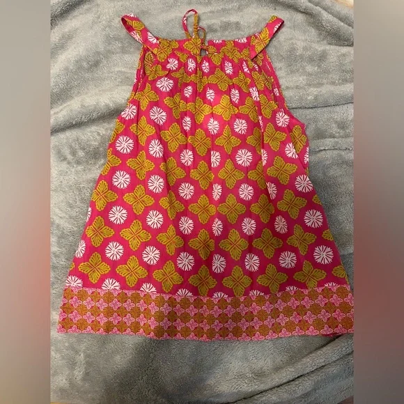 Sigrid Olsen Pink and Green Tank - Picture 1 of 4